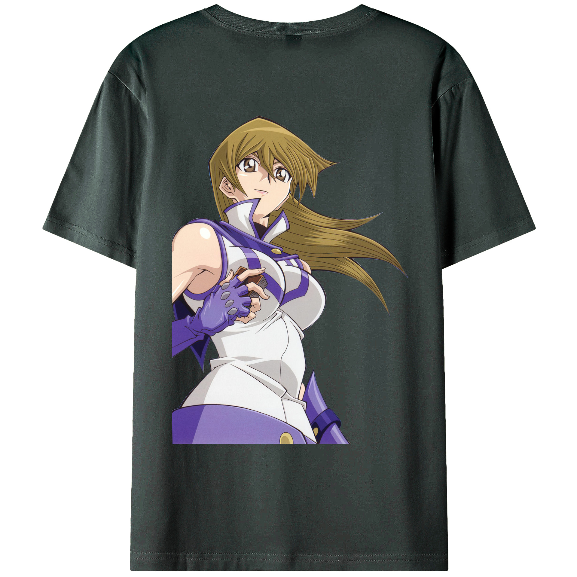 （画像用） 遊☆戯☆王 Yu-Gi-Oh! 綿100％ メンズ半袖Tシャツ（バックプリント） 通気性